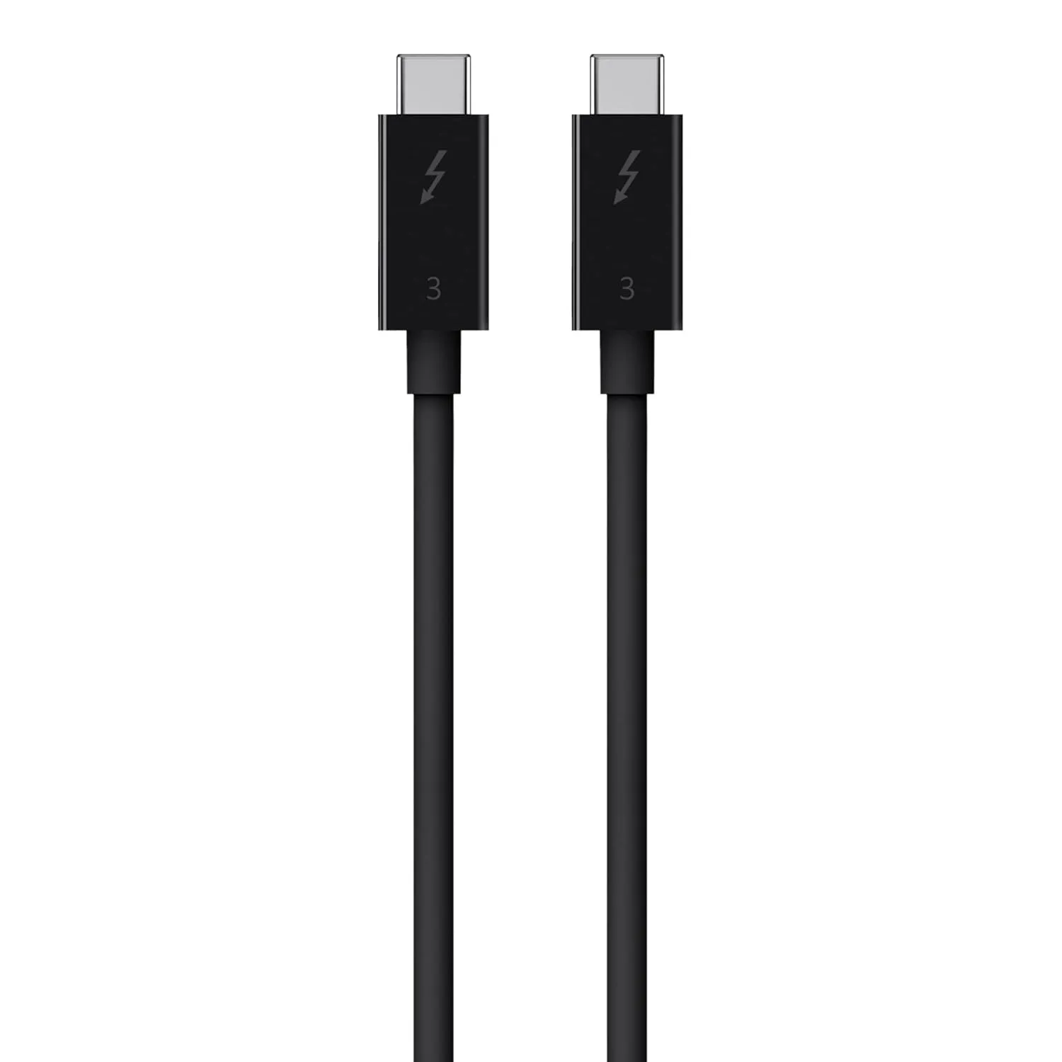 Belkin Thunderbolt 3 Cable (USB-C to USB-C), 100 Watts (1.6 Feet/ 0.5 Meters) - F2CD084bt0.5MBK, black