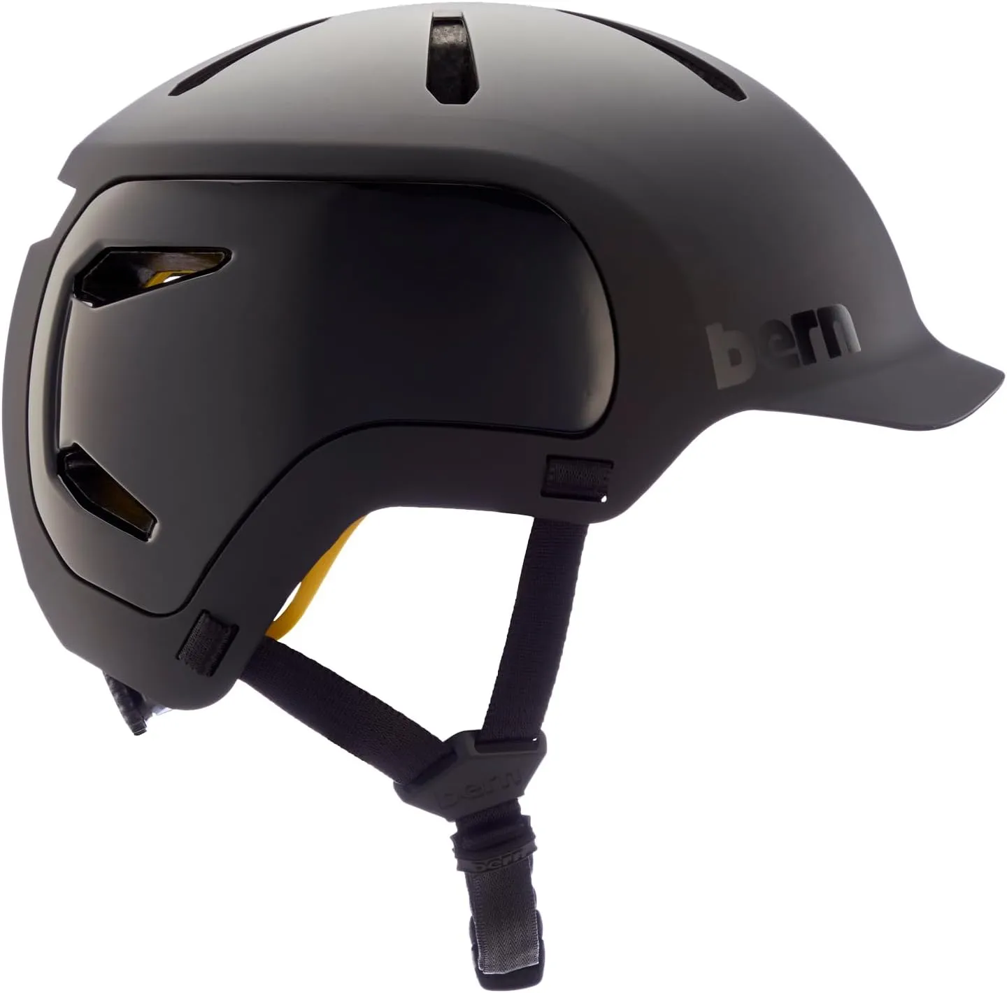Bern Watts 2.0 Adult Bicycle Helmet, Brim Style, Multisport Certified, MIPS Rotational Impact Protection, Compass Dial-Adjusted Fit, for Biking, Skating, Boarding