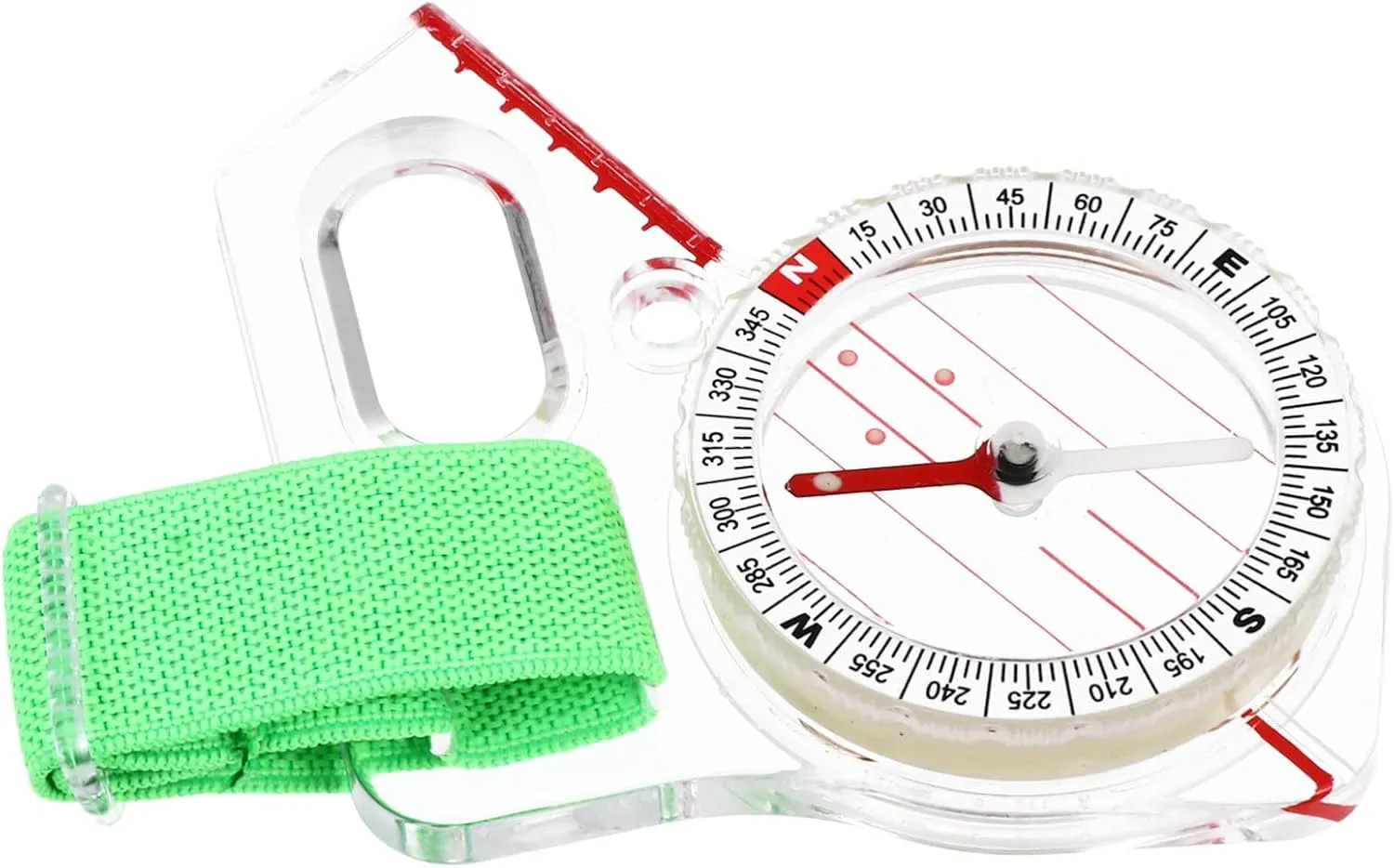 BESPORTBLE 3 Pcs Compact Kids Compass Acrylic Navigation Tools for Hiking Physics Experiment Accessories