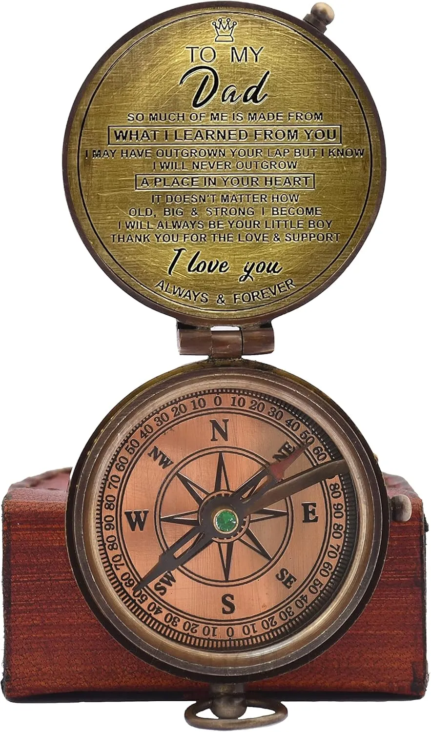 Best Dad for Father/Father’s Birthday Gifts/Father’s Compass/Father’s Retirement Gifts/Thanksgiving Gift for Father