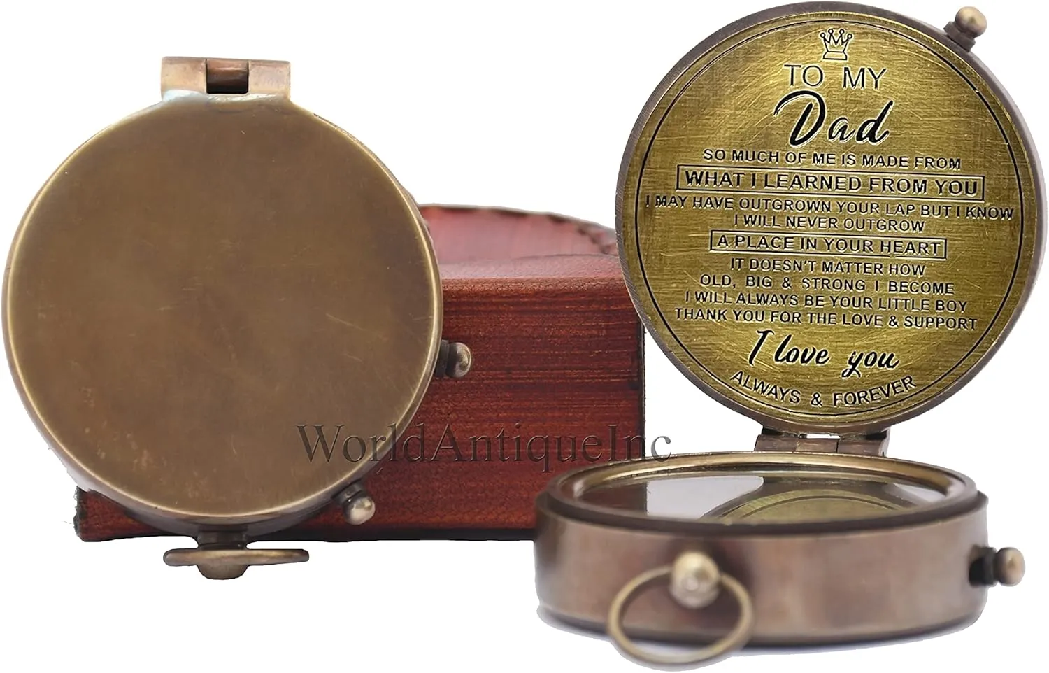 Best Dad for Father/Father’s Birthday Gifts/Father’s Compass/Father’s Retirement Gifts/Thanksgiving Gift for Father