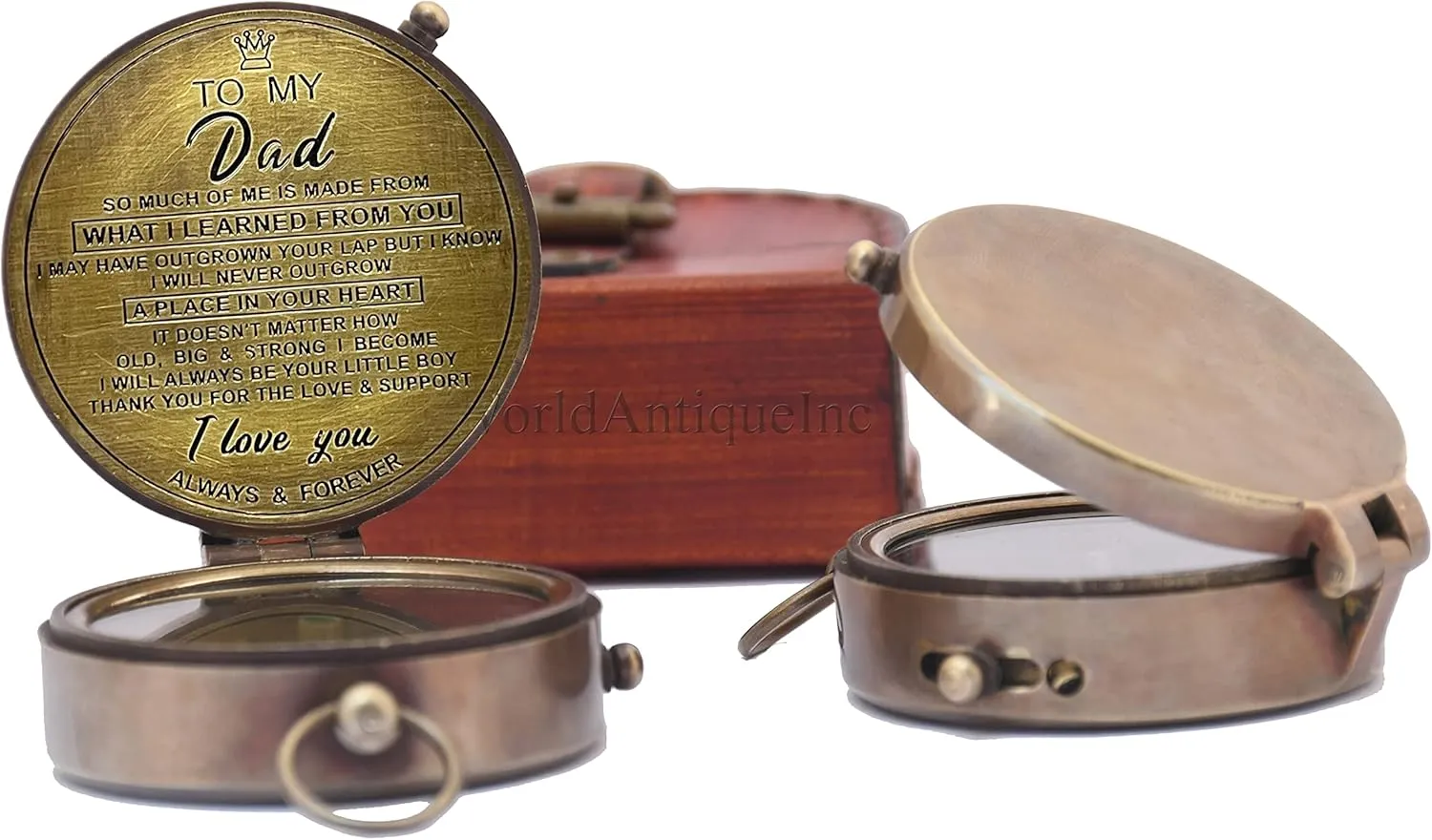 Best Dad for Father/Father’s Birthday Gifts/Father’s Compass/Father’s Retirement Gifts/Thanksgiving Gift for Father