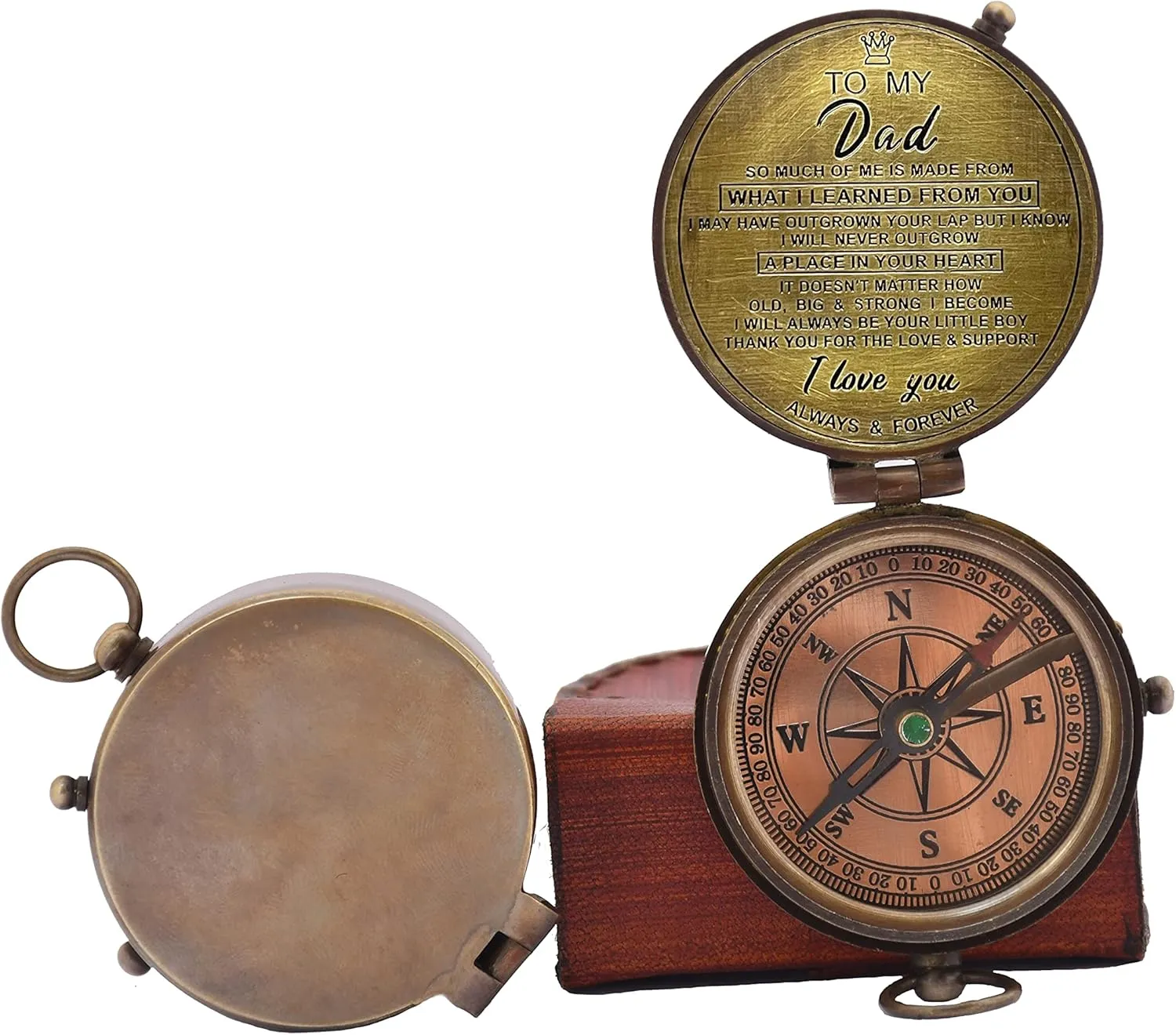 Best Dad for Father/Father’s Birthday Gifts/Father’s Compass/Father’s Retirement Gifts/Thanksgiving Gift for Father