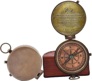 Best Dad for Father/Father’s Birthday Gifts/Father’s Compass/Father’s Retirement Gifts/Thanksgiving Gift for Father