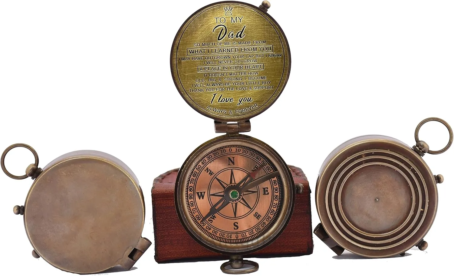 Best Dad for Father/Father’s Birthday Gifts/Father’s Compass/Father’s Retirement Gifts/Thanksgiving Gift for Father