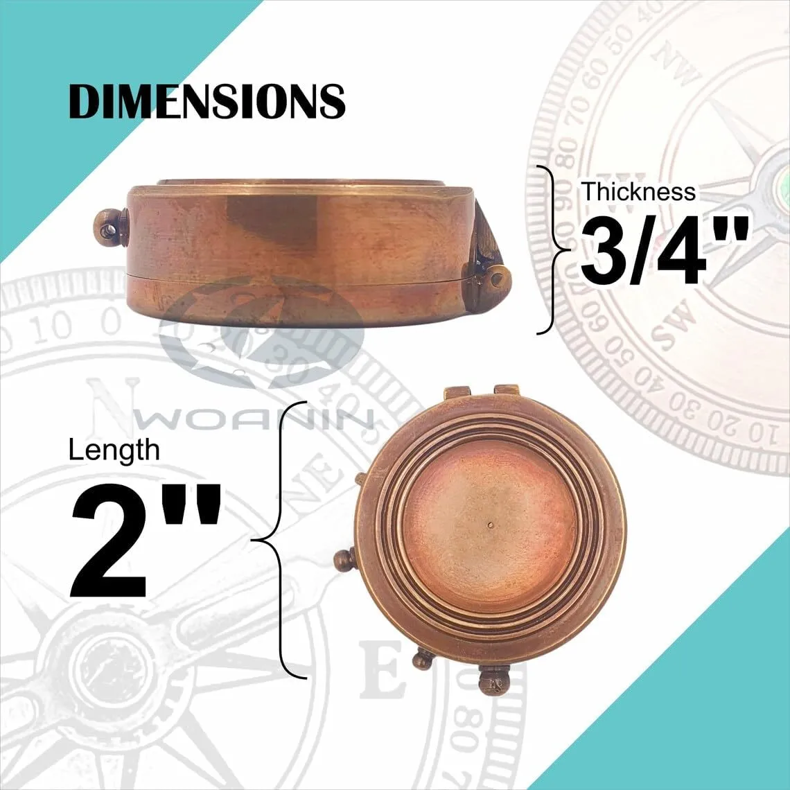 Best Dad for Father/Father’s Birthday Gifts/Father’s Compass/Father’s Retirement Gifts/Thanksgiving Gift for Father