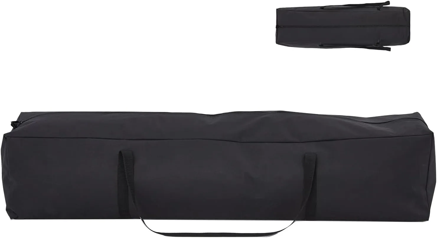 Bezseller 10x10 Canopy Tent Storage Bag – Heavy Duty Carry Bag with Handles, 600D Oxford Cloth, Fits Most Canopy Frames (Black)