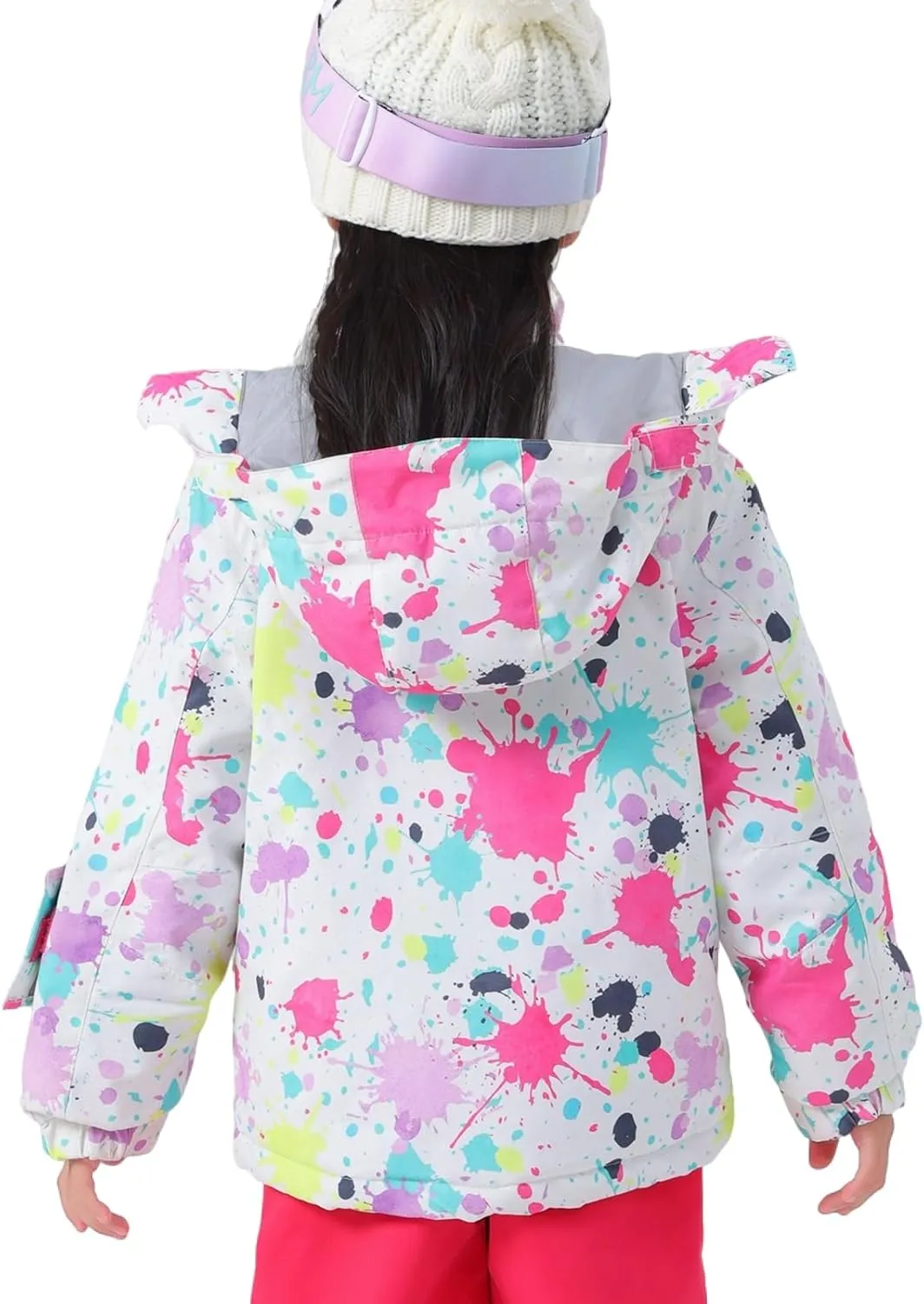 BGX Bluemagic Girl's Waterproof Ski Snow Jacket Windproof Winter Jacket Coats Outdoor Snowboarding with Hood