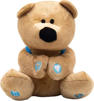BibleToys Prayer Bear 10' Plush Stuffed Animal with Prayer Book and Backpack