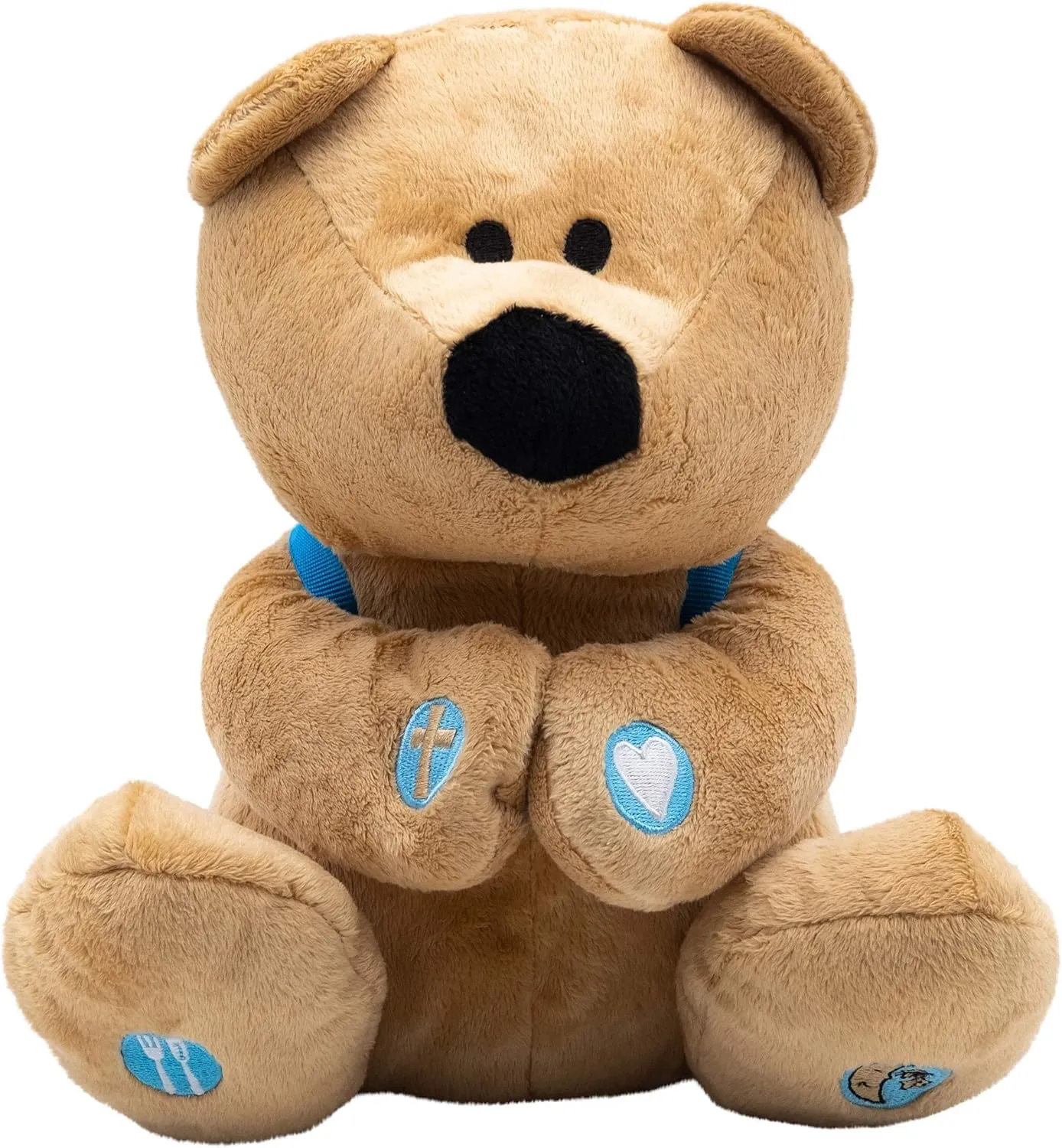 BibleToys Prayer Bear 10' Plush Stuffed Animal with Prayer Book and Backpack