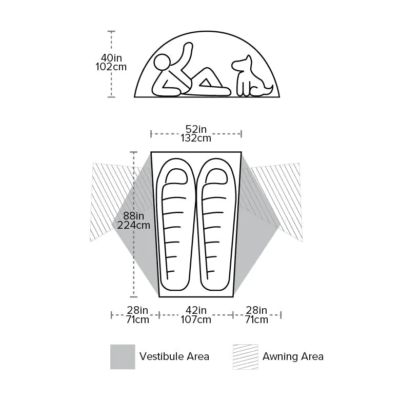 Big Agnes Copper Spur UL2 HyperBead™ Tent