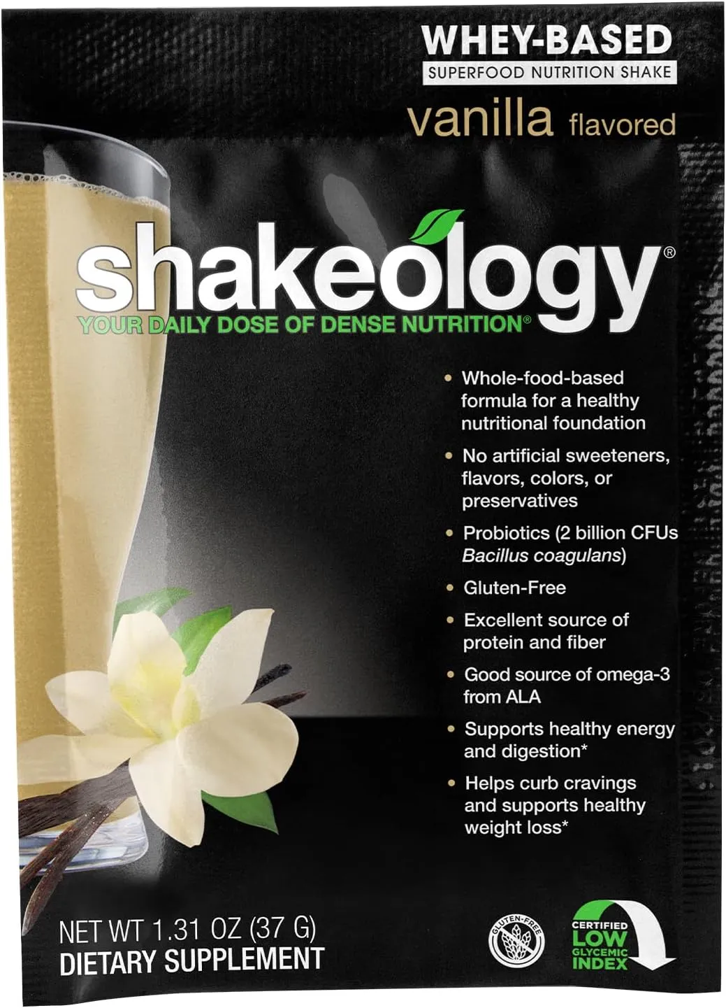 BODi Shakeology Whey Protein Powder Blend – Gluten-Free Shake with Vitamins and Minerals – Helps Support Healthy Weight Loss, Lean Muscle, Gut Health - Vanilla, 14 Servings