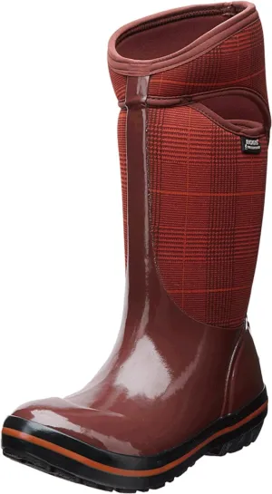 Bogs Women's Plimsoll Prince of Wales Tall-W