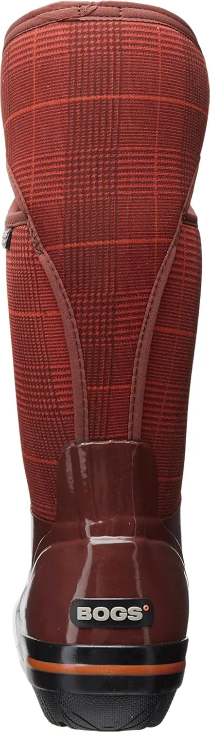 Bogs Women's Plimsoll Prince of Wales Tall-W