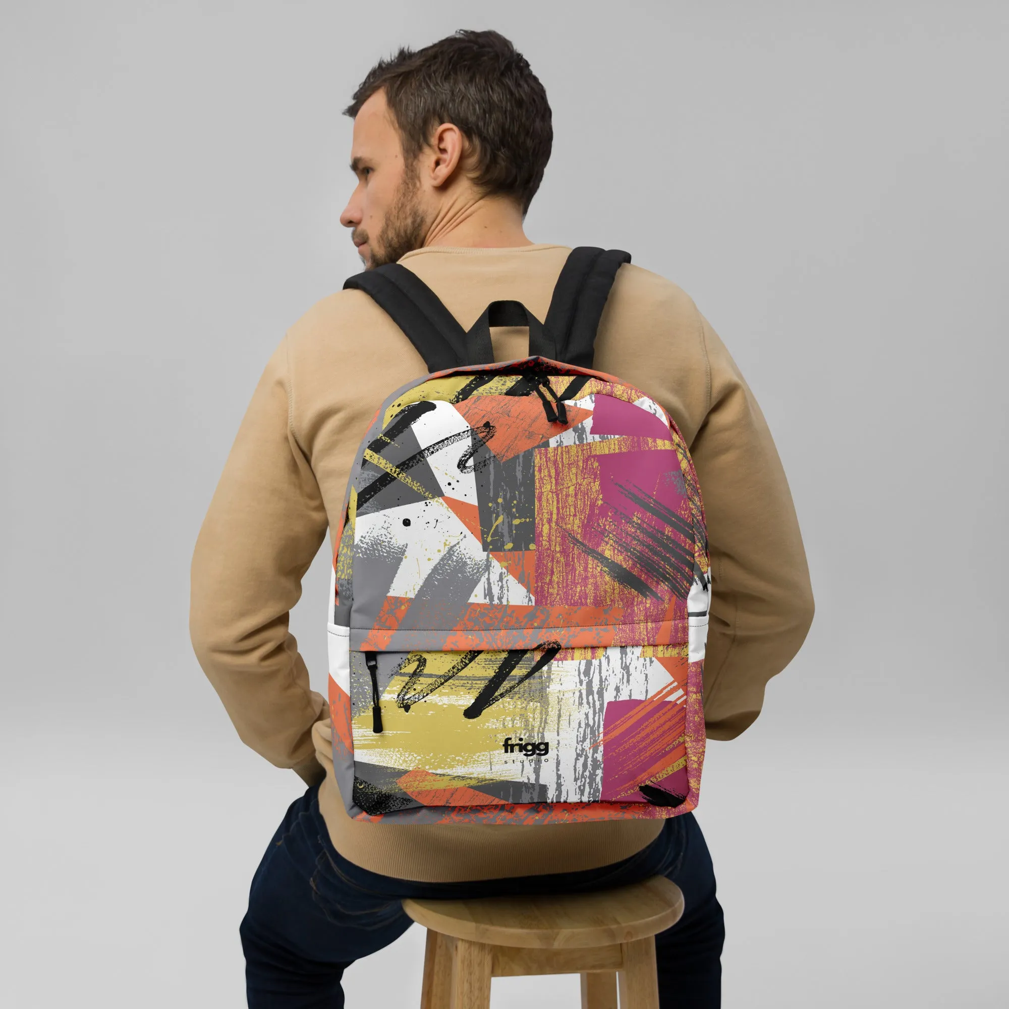 BOLD VIBES - WATER-RESISTANT BACKPACK WITH LAPTOP POCKET
