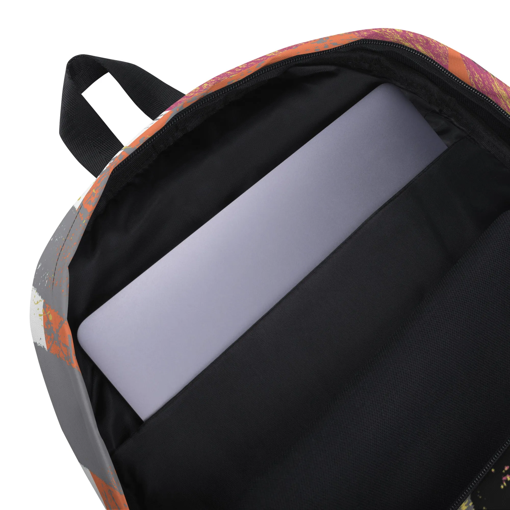 BOLD VIBES - WATER-RESISTANT BACKPACK WITH LAPTOP POCKET