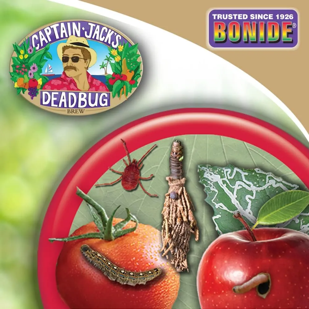 Bonide Captain Jack's Deadbug Brew, 32 oz Concentrate Outdoor Insecticide and Mite Killer for Organic Gardening