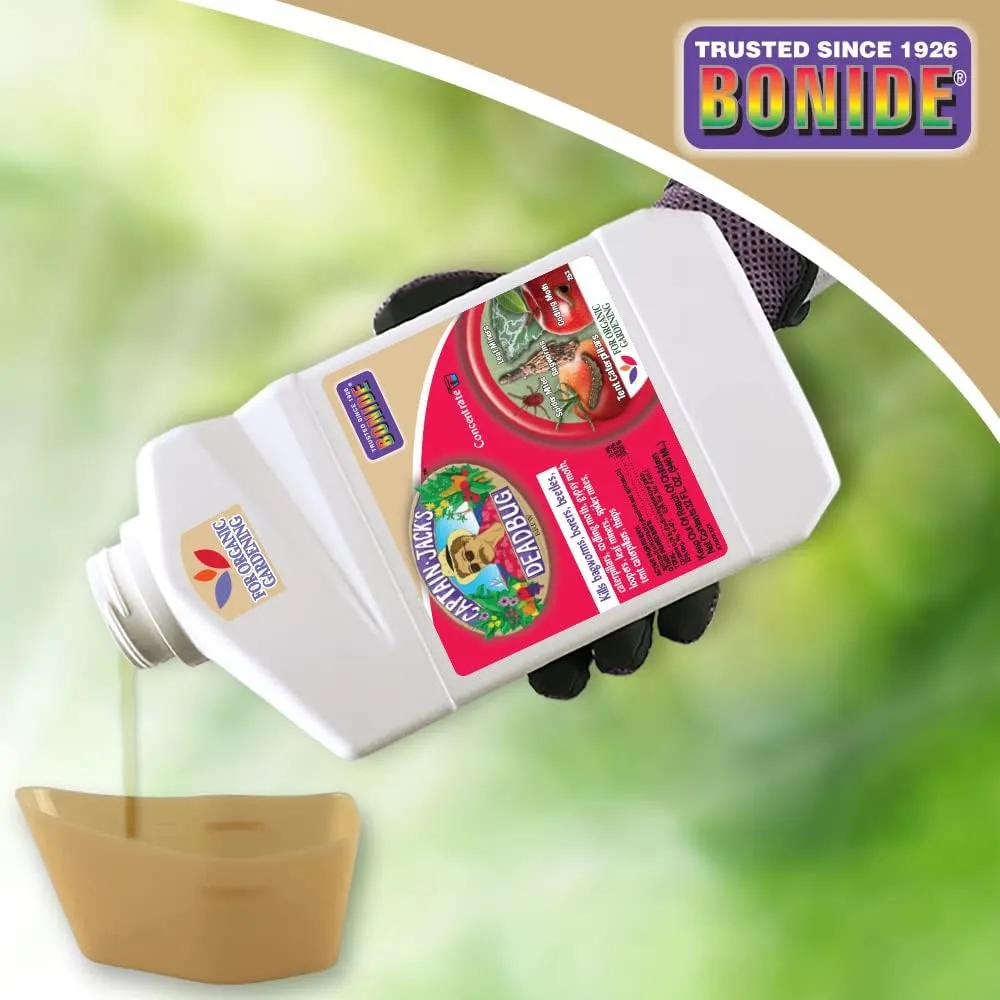 Bonide Captain Jack's Deadbug Brew, 32 oz Concentrate Outdoor Insecticide and Mite Killer for Organic Gardening