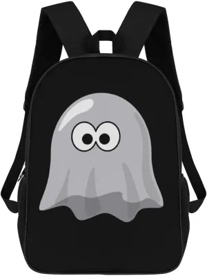 Boo Ghostly Travel Laptop Backpack for Men Women Fashion 17 Inch Shoulder Bag Bookbag Daypack