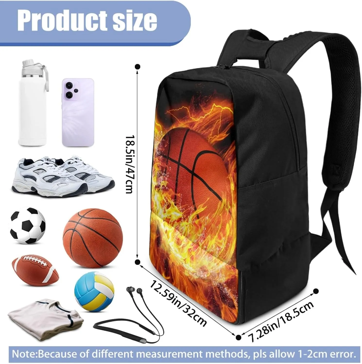 Boys Backpack with Shoe Compartment for Kids Children Equipment Bag