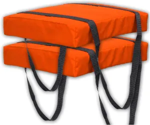 Bradley 2 Pack Type IV Boat Cushion USCG Approved Throwable Flotation Device; Coast Guard Approved Throw Preserver with Foam Cushion; throwable Boat Safety Device