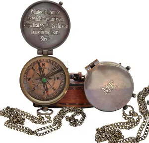 Brass Compass Cross and May Your Faith Always Guide You Engraved. Keepsake Confirmation Gift Ideas, Heavenly Gift of Faith. The Perfect Baptism, Missionary, Birthday.