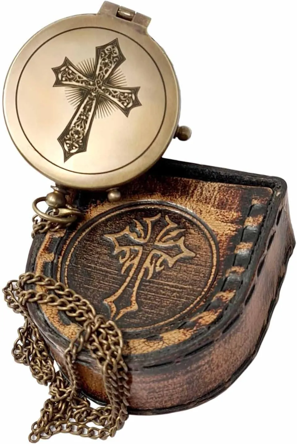 Brass Nautical - Brass Compass Engraved Gift for Son, Grandson, Daughter, Baptism, Confirmation Communion Godson Church Graduation Day