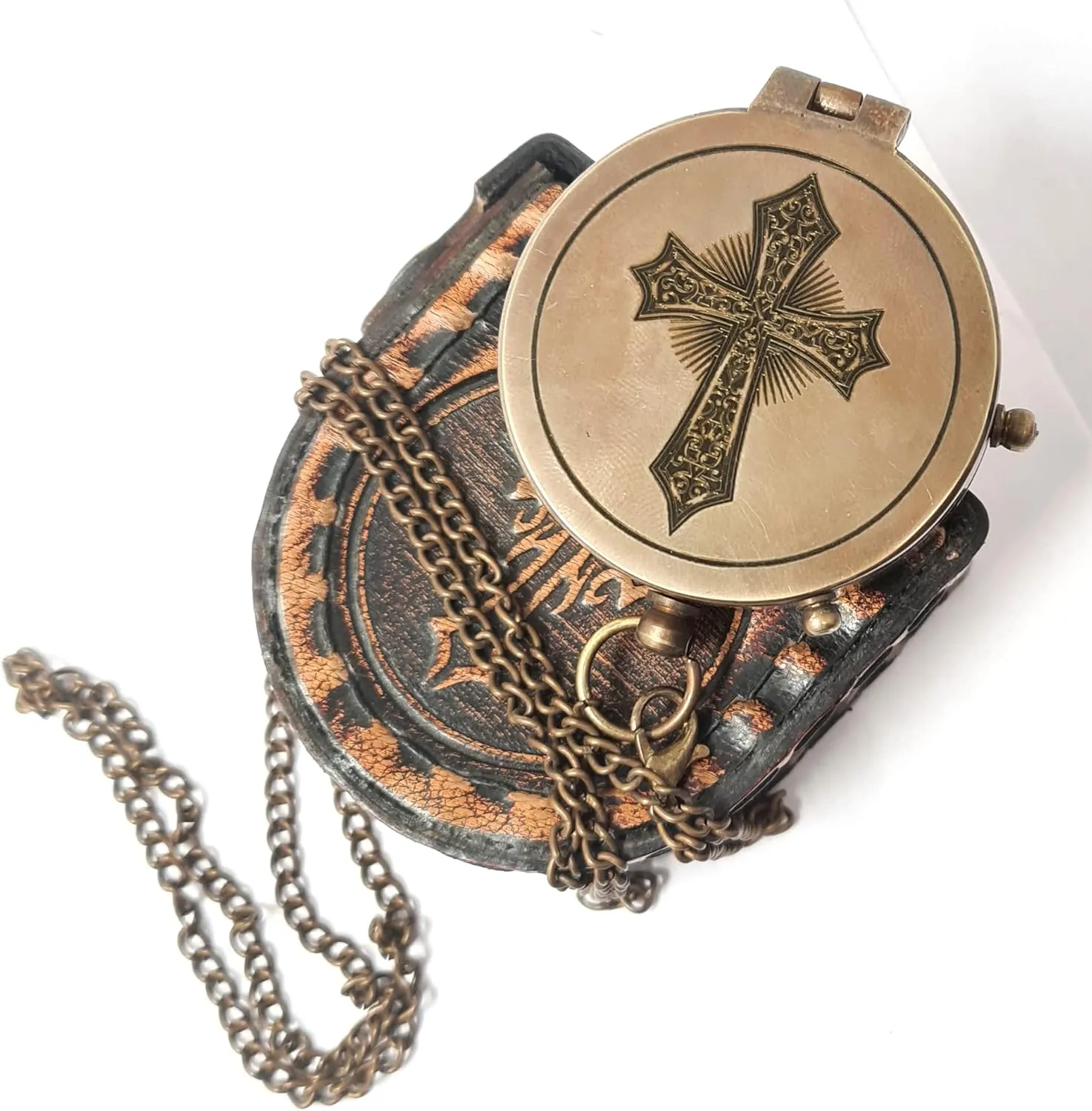 Brass Nautical - Brass Compass Engraved Gift for Son, Grandson, Daughter, Baptism, Confirmation Communion Godson Church Graduation Day