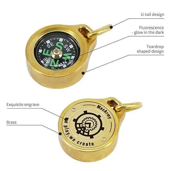 Brass/Titanium CMP Compass