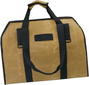 Cabilock Firewood Handbag Log Tote Bag Large Capacity Firewood Holder Waterproof Canvas Portable and Easy to Use