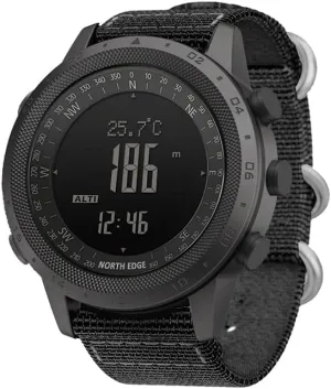 CakCity Military Tactical Watch for Men - Outdoor Sports Watch with Compass, Barometer, Altimeter, and Step Counter - Hiking Digital Wrist Watch