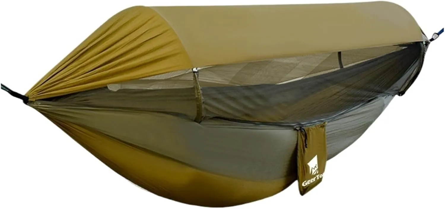 Camp Wholesale Nylon Portable Rainproof Mosquito net Hammock Camping Supplies Swing Camping Bed Sun Protection Mosquito net Outdoor Hammock Strong, 290*140cm