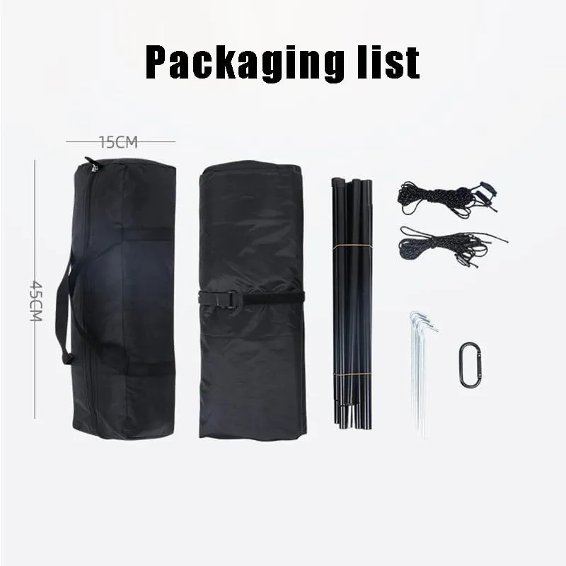 Camper Shade Awning Canopy with Complete Kits for Volkswagen CC/Jetta/Lupo/Sharan/Vento, Waterproof UV Protection, Easy Set Up, Ultra-Durable Camping Tent,1 Style 1-A Black