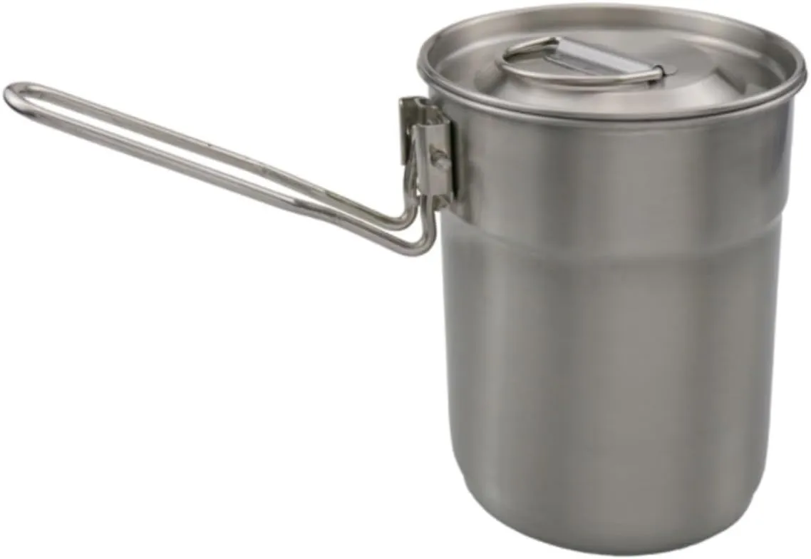 Camping Cookware, Outdoor Picnic Stubborn Stainless Steel Can Fold The Cooking Utensils Camping Cooking Pot Portable Stove