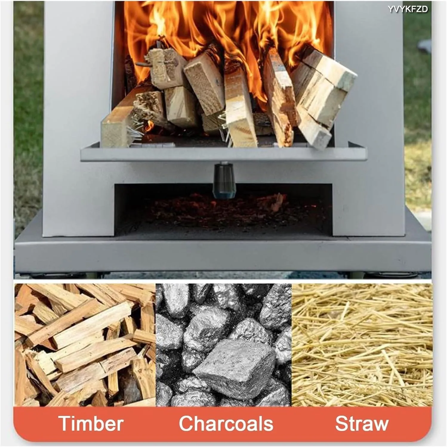 Camping Outdoor Portable Winter Camping Tent Stove, Barbecue Cooking Family Travel 2-3 People 55x40cm (Size : 60x50cm)