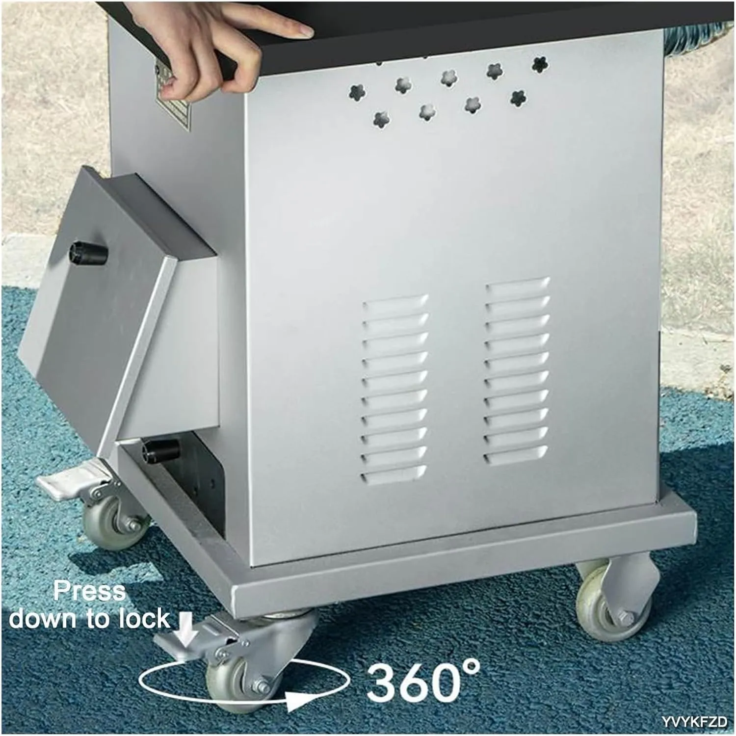 Camping Outdoor Portable Winter Camping Tent Stove, Barbecue Cooking Family Travel 2-3 People 55x40cm (Size : 60x50cm)