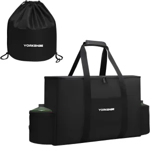 Camping Stove Carry Bag & Camping Cookware Bag, with Large Mouth, Heavy Duty Water Resistant Cookware Organizer for BBQ Outdoor Cooking Essentials