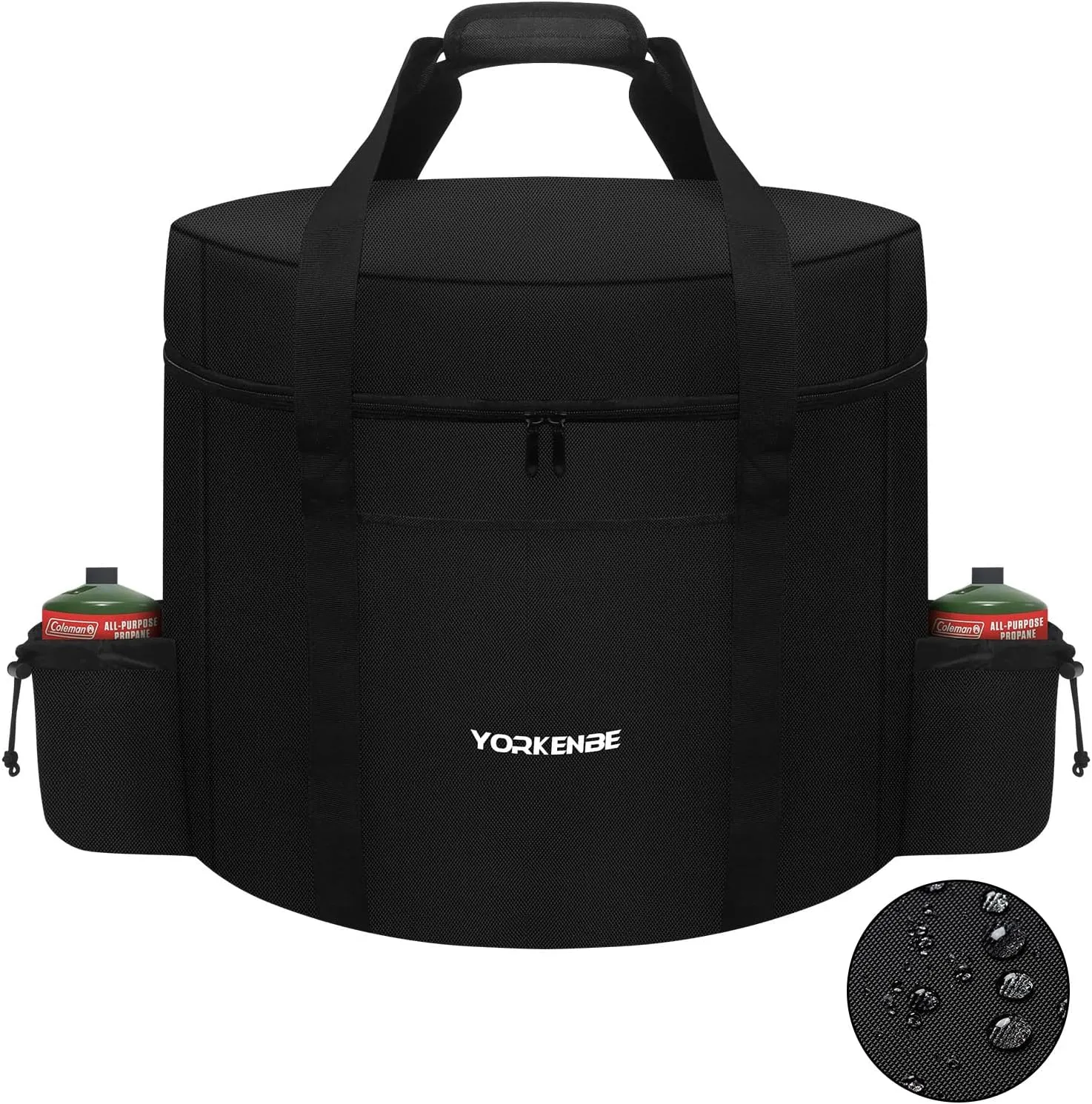 Camping Stove Carry bag, Compatible with Coleman 4-in-1 Portable Propane Camping Stove, with Padded Handle, 2 Adjustable Pockets, Fits Grills/Stoves up to 18.1 x 18.1x 18.1 Inches