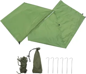 Camping Sunshade Waterproof Canvas Tent Rain Tarp for Camping UV Protection Easy Setup Tent