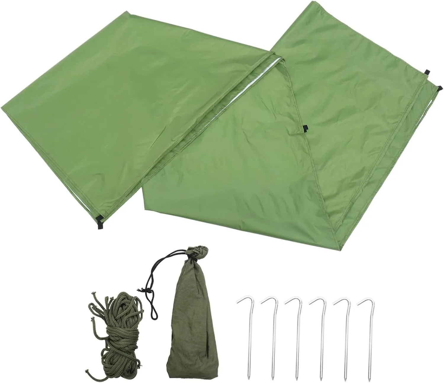 Camping Sunshade Waterproof Canvas Tent Rain Tarp for Camping UV Protection Easy Setup Tent