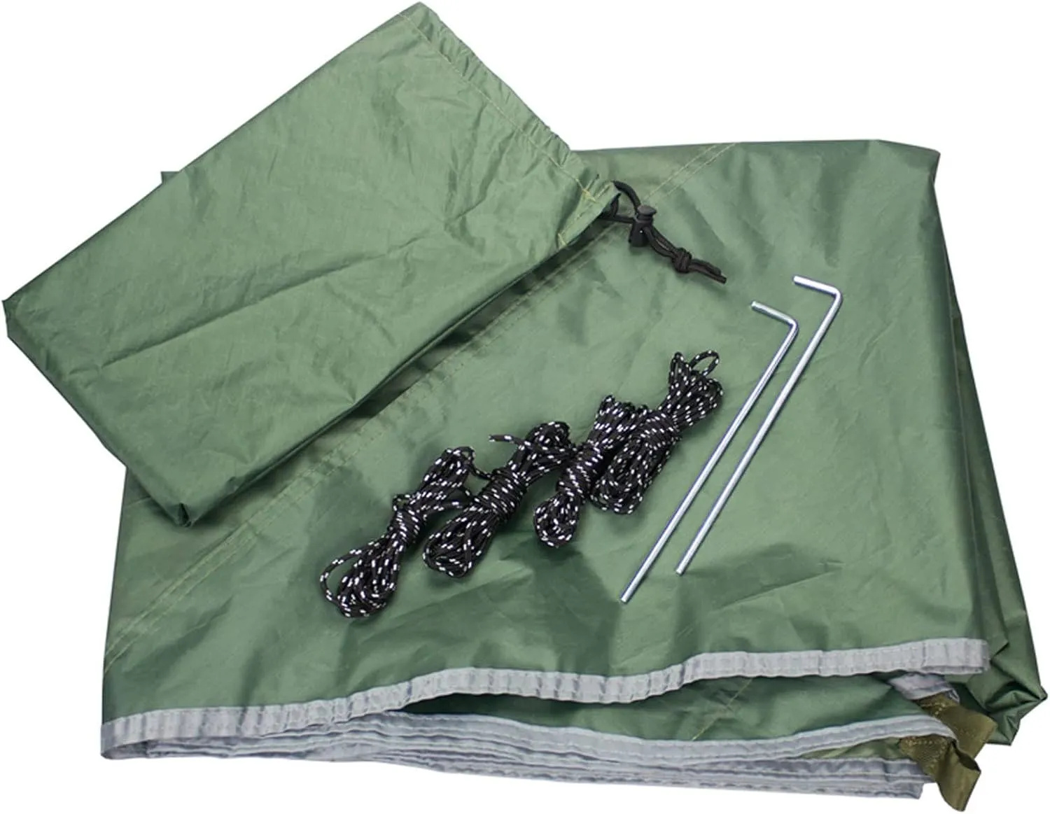 Camping Tarp,Rhombus Waterproof Tarp Tent Shade Outdoor Camping Hammock Garden Silver Coated Awning Canopy Sunshade Ultralight 340 * 260cm (Color : Black, Size : 340 * 260cm)