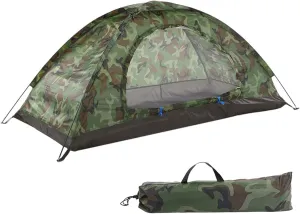 Camping Tent, 1-2 Person Dome Tent for Easy Setup in Under 10 Mins, Tent for Camping, Festivals, Backyard, Sleepovers, Outdoor Hiking