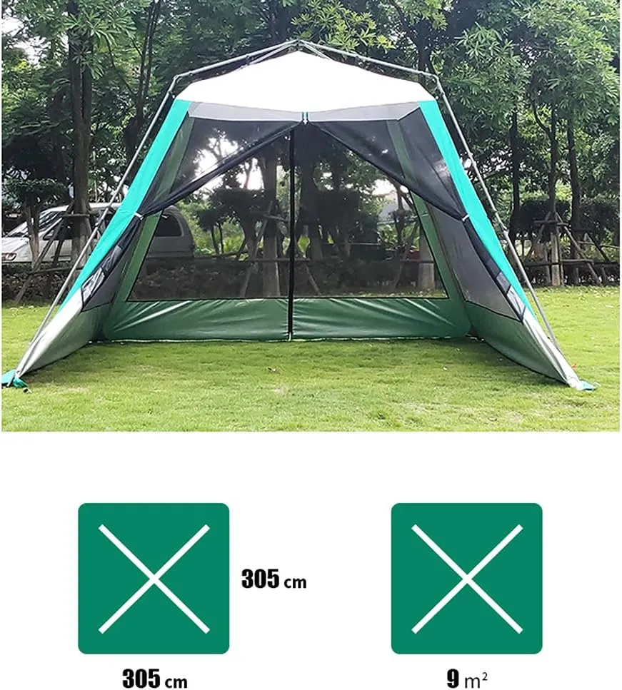 Camping Tent 5-8 Person Pop Up Tent with Double Zipped Door and Carry Bag Instant Family Tent for Outdoor Camping Fishing Barbecue