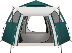 Camping Tent, Instant Pop Up Tents for Camping, Waterproof Family Tent with Carry Bag, 5/8 Person 60 Seconds Set Up Instant Cabin Tent, Windproof Tent for All Seasons