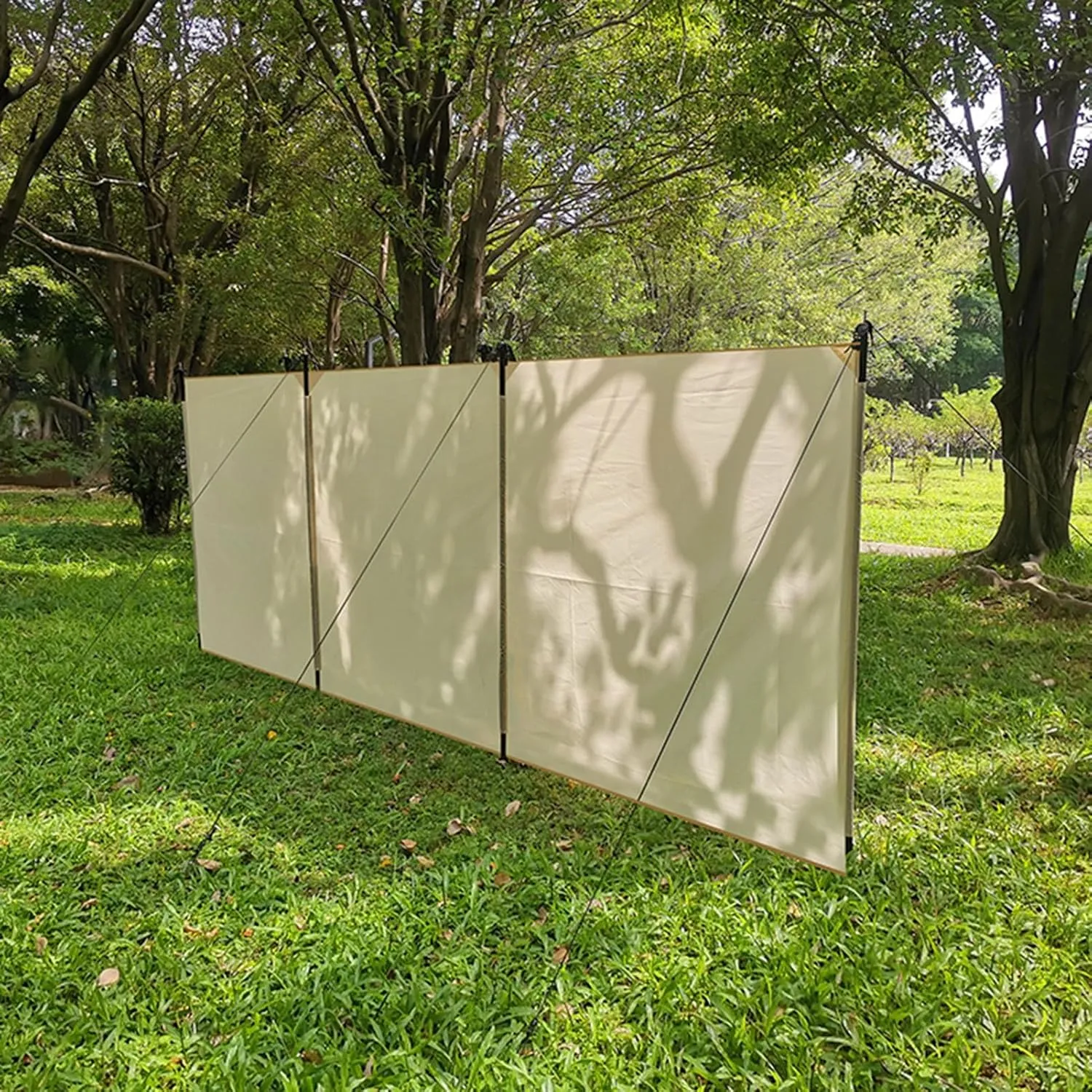 Camping Windbreaks Stove Windscreen Waterproof Oxford Cloth, Camping Beach Windshield Shelter, Backpack Portable Sunshade Screen, Outdoor Caravan Privacy Fence, for Garden Grills BBQ Picnic