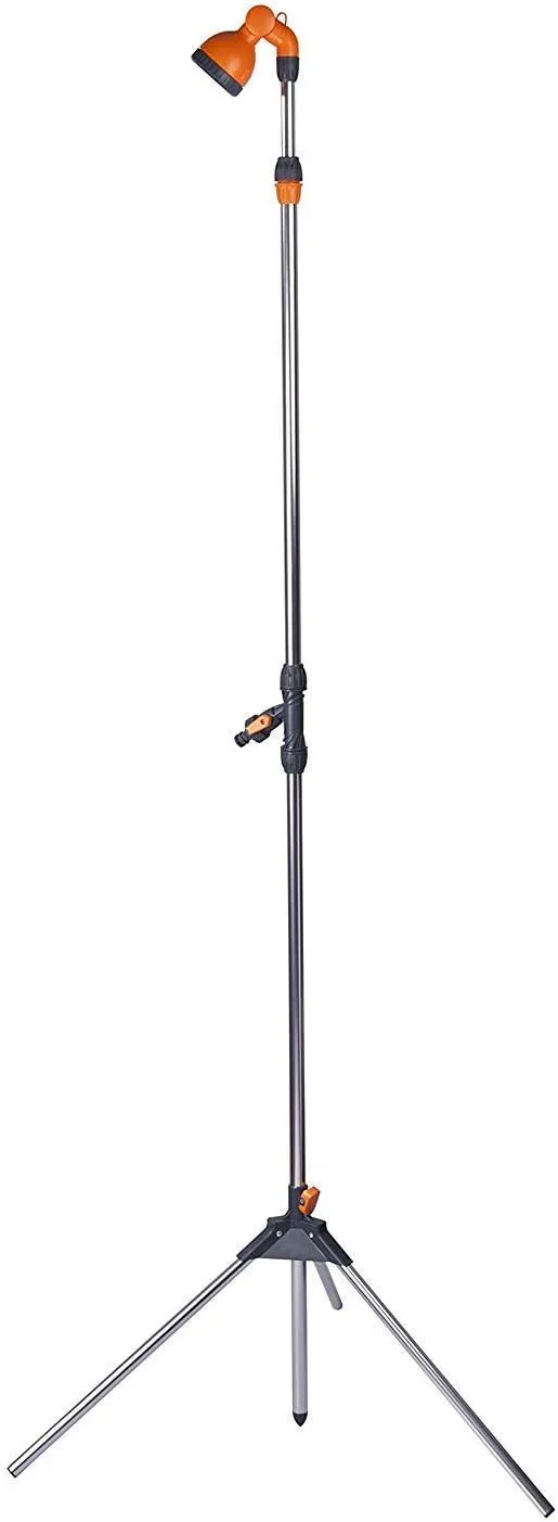CAMPLUX Portable Poolside Outdoor Shower with on/off Valve and Tripod Stand