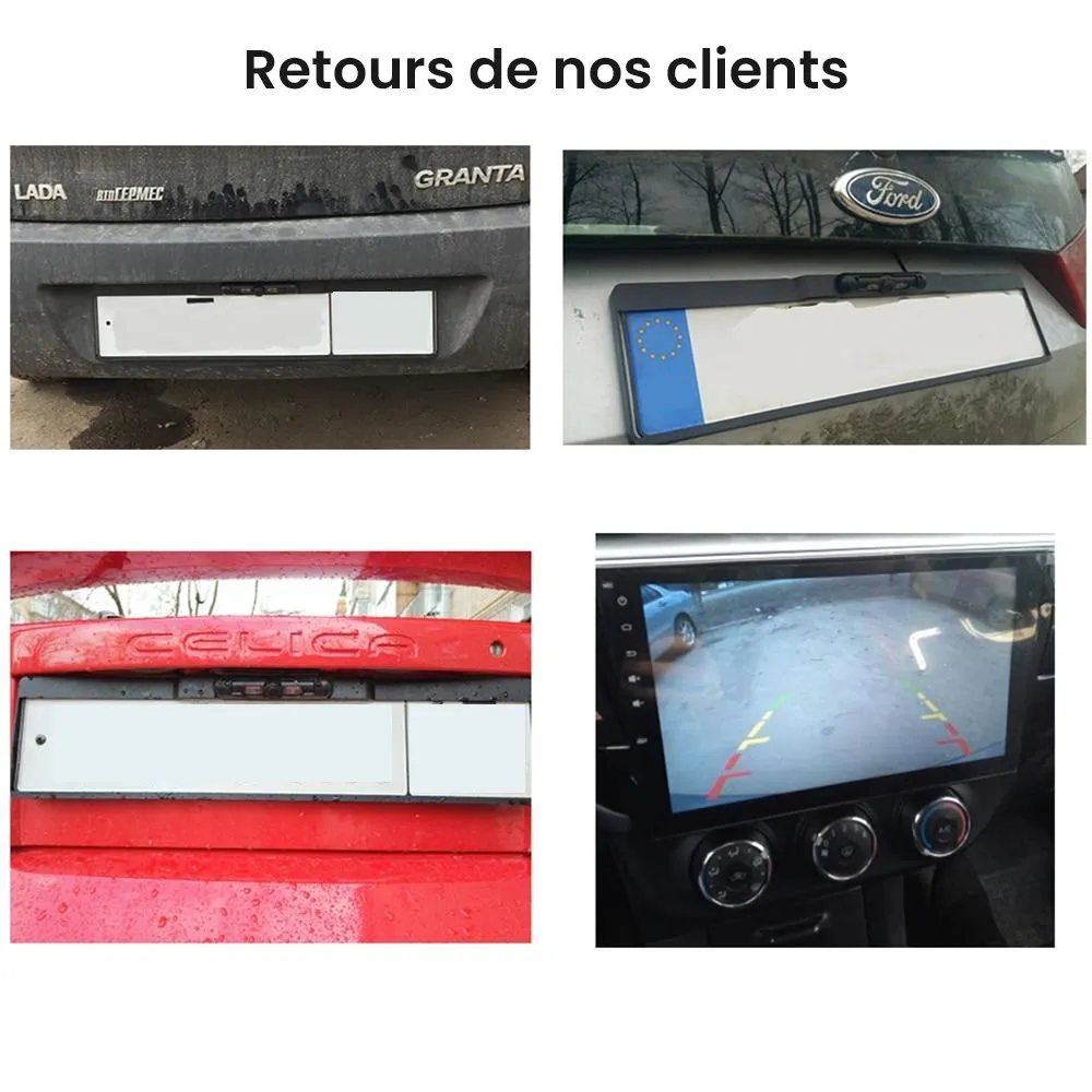 Caméra de recul Sans Fil sur support de plaque Jeep Compass
