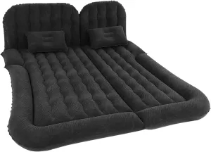 Car Air Mattress for Jeep Compass I (MK) 2006-2010 2011 2012 2013 2014 2015 2016, Portable Car Mattress Inflatable Bed Foldable with Pillow Camping Travel Car Accessories,Black