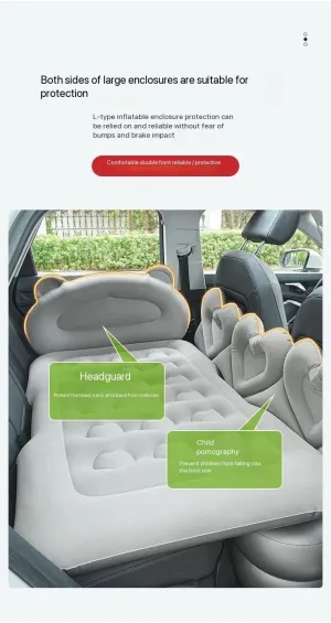 Car Air Mattress for Jeep Compass,Thickened Inflatable Back Seat Car Bed Portable Foldable with Electric Pump Car Bed for Home Car Travel Camping,Green