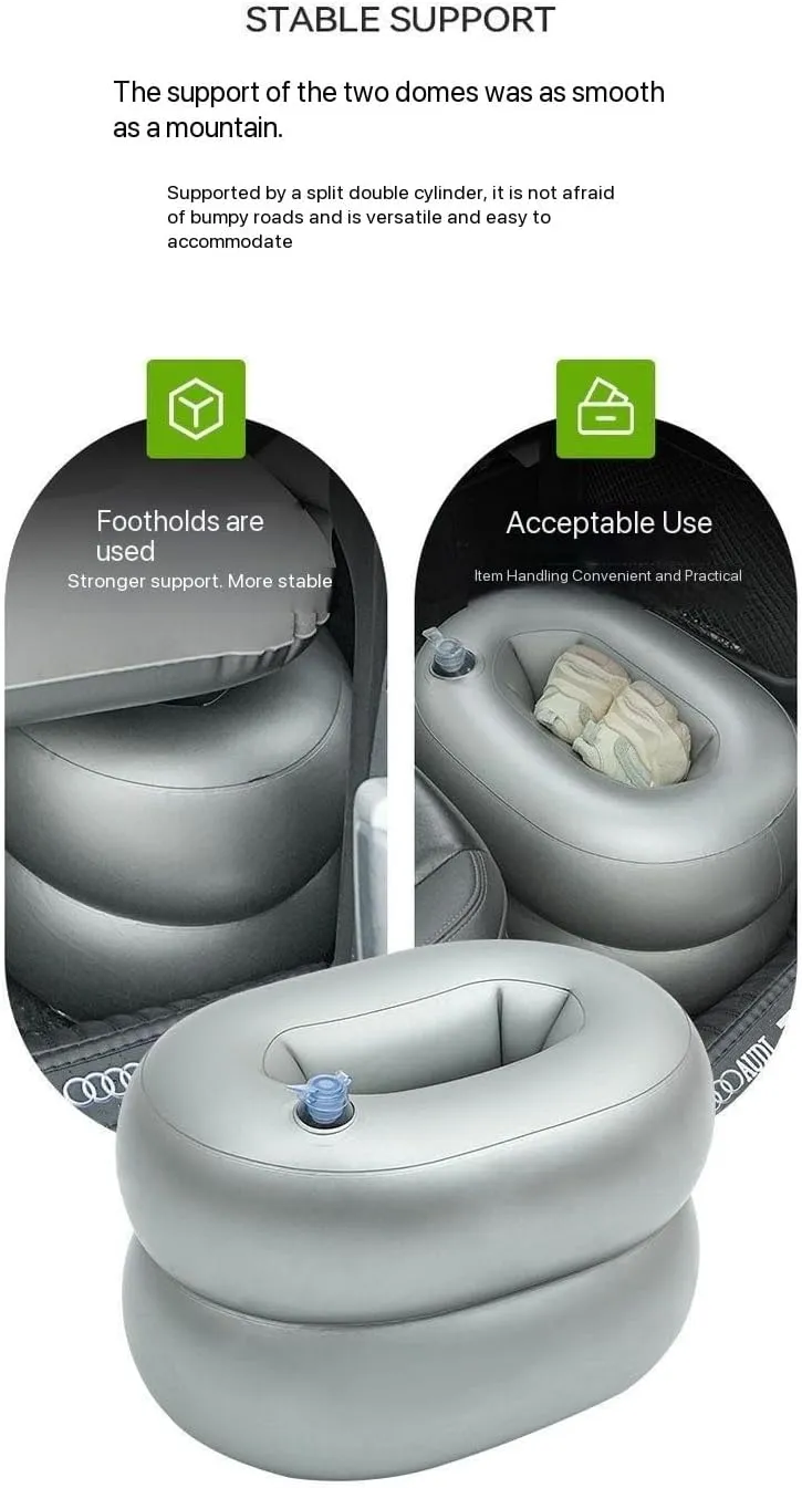 Car Air Mattress for Jeep Compass,Thickened Inflatable Back Seat Car Bed Portable Foldable with Electric Pump Car Bed for Home Car Travel Camping,Green